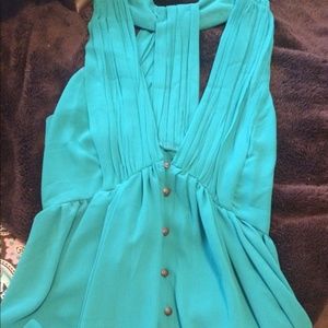 NWT Double Zero Button Down Top